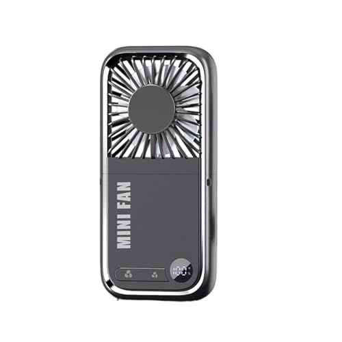 uikios Tragbarer kleiner Ventilator Handventilator Faltbarer Halsventilator USB C Wiederaufladbarer Ventilator mit LED-Digitalanzeige für Büro Reisen uikios Tragbarer kleiner Ventilator Handventilator Faltbarer Halsventilator USB C Wiederaufladbarer Ventilator mit LED-Digitalanzeige für Büro Reisen von uikios