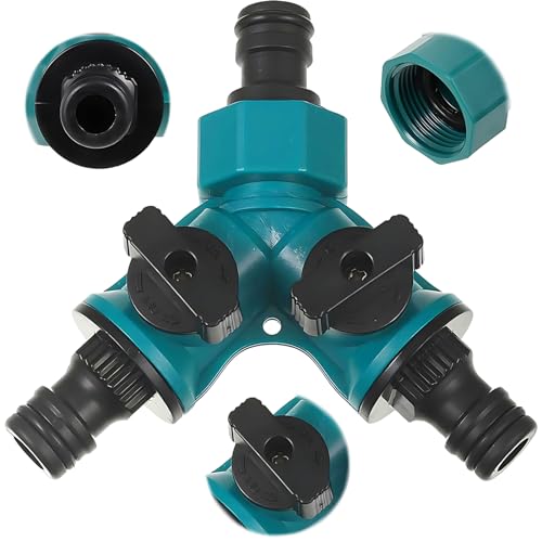 2 Wege Schlauch Rohr Verteiler Gardena Y Verteiler 2 Wege Verteiler Wasser Schlauchverbinder Gartenschlauch-Wasserverteiler Gartenschlauch Verteiler Wasserleitungsanschlüssen für Y-Förmig, 1 Stück von uinnossvc