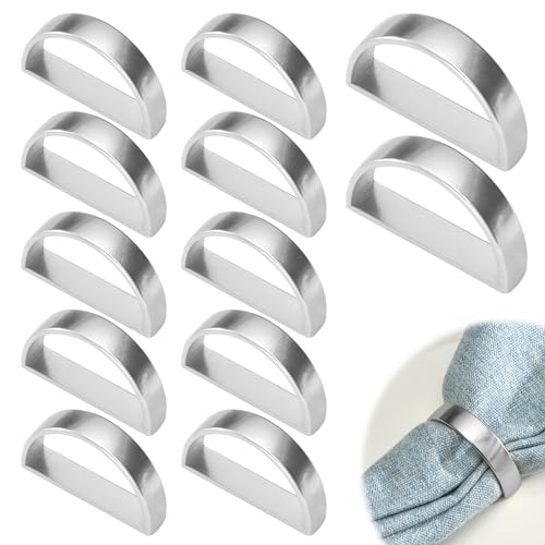 Serviettenringe Silber Serviettenringe aus Metall Elegante Silber Serviettenschnallen Silber Serviettenring Serviettenschnallen Passend für Thanksgiving Weihnachten Familie Sammeln Hochzeit 12 Stück Serviettenringe Silber Serviettenringe aus Metall Elegante Silber Serviettenschnallen Silber Serviettenring Serviettenschnallen Passend für Thanksgiving Weihnachten Familie Sammeln Hochzeit 12 Stück von uinnossvc