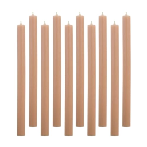 10er Pack Stabkerzen H:30 cm Ø:2,1 cm - 12 Stunden Brenndauer - Tafelkerzen Dinnerkerzen Kerzen, Farbe:Geeiste Aprikose 10er Pack Stabkerzen H:30 cm Ø:2,1 cm - 12 Stunden Brenndauer - Tafelkerzen Dinnerkerzen Kerzen, Farbe:Geeiste Aprikose von ukiyo