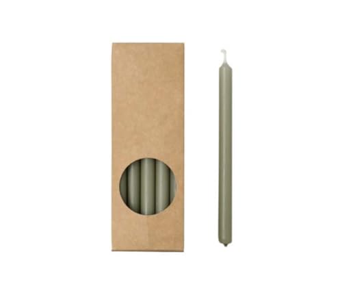 20er Pack Stabkerzen H:17,5 cm Ø:1,2 cm div. Farben Brenndauer 3 Stunden Kerzen Advent Weihnachten, Farbe:Eukalyptus 20er Pack Stabkerzen H:17,5 cm Ø:1,2 cm div. Farben Brenndauer 3 Stunden Kerzen Advent Weihnachten, Farbe:Eukalyptus von ukiyo