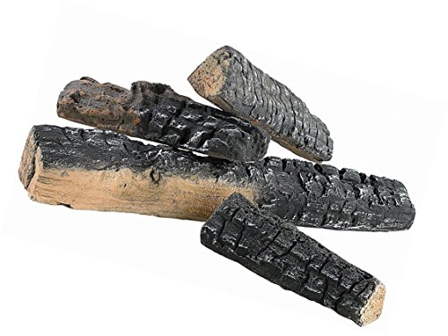 4er-Set Keramikholz (0891) Deko-Holz für Bio-Ethanol oder Gas Kamin hitzebeständige Keramik-Holzscheite Kaminholz von ukiyo