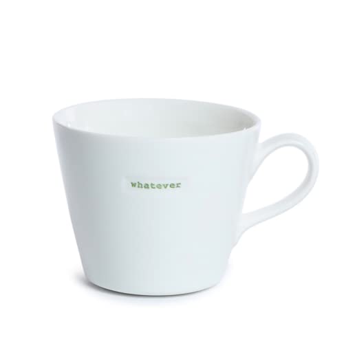 Statement Henkeltasse Whatever Grün 380 ml Keith Brymer Jones Kaffee-Tasse Keramik von ukiyo