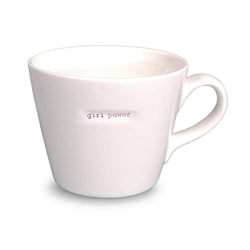 Statement Henkeltasse girl power 380 ml Keith Brymer Jones Word Range Kaffee-Tasse Porzellan Keramik von ukiyo