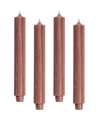 ukiyo 4er Pack Rustikale Stabkerzen H:30 cm Ø:3,2 cm - 21 Stunden Brenndauer - Dicke Kerzen Dinnerkerzen Tafelkerzen Kirchenkerzen, Farbe:Antikrosa ukiyo 4er Pack Rustikale Stabkerzen H:30 cm Ø:3,2 cm - 21 Stunden Brenndauer - Dicke Kerzen Dinnerkerzen Tafelkerzen Kirchenkerzen, Farbe:Antikrosa von ukiyo