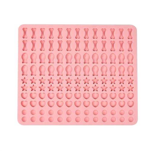 Silikon-Backmatte 130 Gitter Silikon Backform Dog Cookie 5 Formen in 1 BPA-frei Backform für DIY Hundekekse und Leckereien Hochtemperaturbeständige Backmatte von ulafbwur