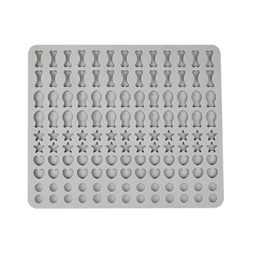 Silikon-Backmatte 130 Gitter Silikon Backform Dog Cookie 5 Formen in 1 BPA-frei Backform für DIY Hundekekse und Leckereien Hochtemperaturbeständige Backmatte von ulafbwur