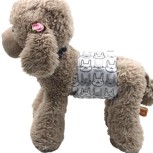 ulafbwur Hundewindeln für Rüden, Bauchbänder, umweltfreundlich, wasserdicht, Stoff, Grau, Größe S ulafbwur Hundewindeln für Rüden, Bauchbänder, umweltfreundlich, wasserdicht, Stoff, Grau, Größe S von ulafbwur