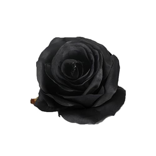 ulafbwur Künstliche Rose, stilvoll, künstliche schwarze Rose, realistisch, kompatibel mit Innenbereich, 1 Stück von ulafbwur