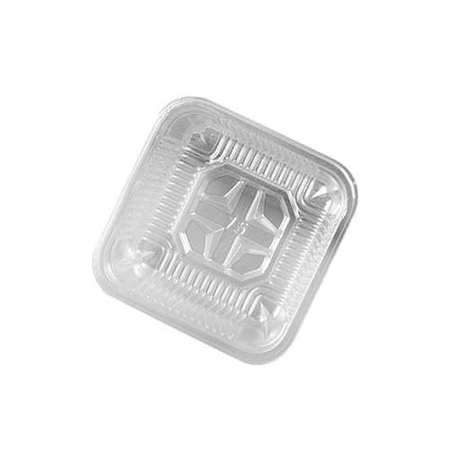 ulafbwur Plastic Gifts 100 Stück Verpackungsboxen, tragbar, sicher, quadratische Form, Kunststoff, Mondkuchenboxen für Mooncakes, Kuchen, Behälter, Party von ulafbwur