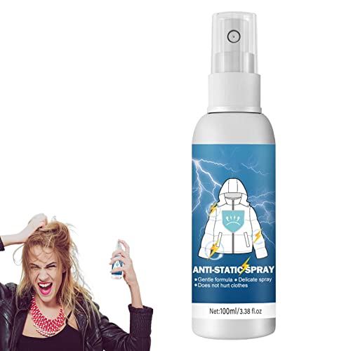 ulapithi Antistatik Spray 2er Pack Kleidungs & Textilien Geeignet Geruchsneutrales Anti Static Spray Für Kleidung Natürliches Spray Für Textilien, Möbel Und Autos, Beseit Statische Schoc, 3,5 Oz X2 von ulapithi