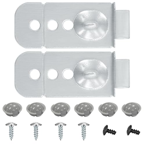 DD98-01051C Geschirrspüler-Installations-Halterungs-Set, kompatibel mit Samsung Geschirrspüler-Halterungsclips mit 4 langen Schrauben, 2 kurzen Schrauben und 6 Schraubkappen, 2 Stück von ulapithi