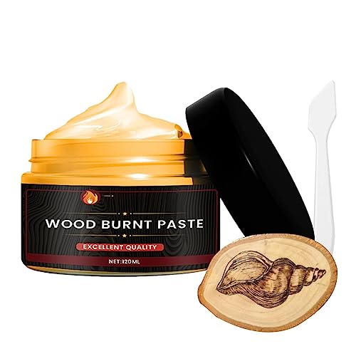 Holzbrennpaste - Scorch Holzbrennpaste für Holz und Basteln, Einfach aufzutragende Brennpaste für Holzhandwerk-Verbrennungsgel,DIY Brandmalerei-Zubehör für DIY Holzmalerei,DIY Holzfarbprojekte von ulapithi