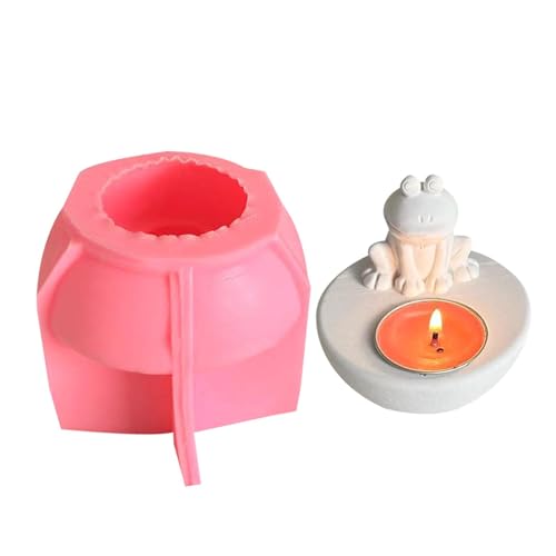 Kerzenhalter-Form, Teelicht-Kerzenhalter-Form | Froschform Kerzenhalter Silikonform,Kerzenhalter-Silikonform, leicht zu lösende 3D-Silikonformen, DIY-Antihaft-Silikonform für Kerzen von ulapithi