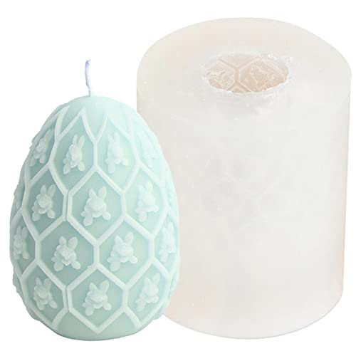 Ostern Silikonform 3D Ostereier Silikonform Ostern Eier Silikonform Ostern Ei Kerzenform Seifenform Ei Silikon Backform Blume Ostereiform Für DIY Tortendeko, Schokolade, Seife, Ostergeschenke von ulapithi