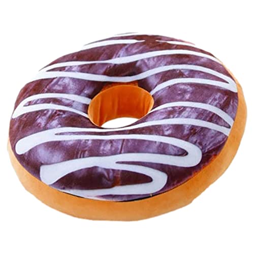 Plüsch Donut Kissen, Kuschelkissen Zierkissen Dekorative Donut s Kopfkissen Donut s Kissen Kisse Dekoratives Rundes Wurfs Kissen Wurfkissen Donut, 3D Plüsch Lustiges Kissen Sitzkissen Für Couch, Stuhl von ulapithi