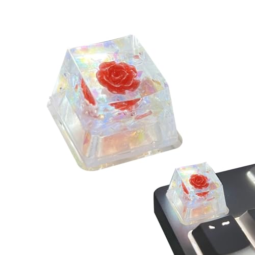 Tastaturkappen mit Trockenblumen, niedliche Harz-Tastenkappen, trockene Blumen Keycap | Spieltastatur, transparent, glänzend, Ersatzkappen Tastaturkappen mit Trockenblumen, niedliche Harz-Tastenkappen, trockene Blumen Keycap | Spieltastatur, transparent, glänzend, Ersatzkappen von ulapithi
