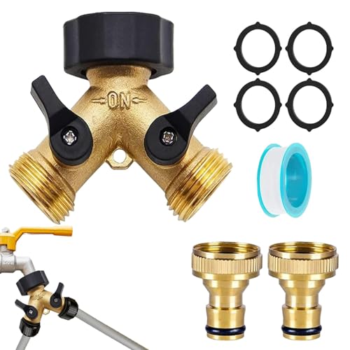 schlauchverteiler wasserhahn verteiler 2 wege schlauchabscheider gartenschlauchabscheider wasserhahnteiler wasserhahn aussen wasserhahn splitter y adapter für schlauch von ulapithi