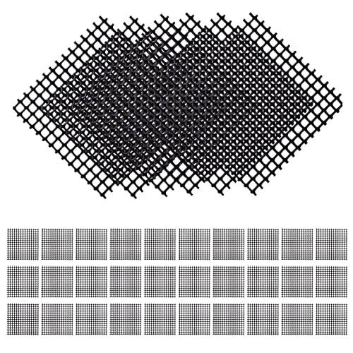 ulapithi Blumentopf Mesh Pad - 50-teiliges quadratisches Mesh-Pad für die Gartenarbeit,Pflanzentöpfe, Zubehör für Gartengeschenke, verhindern, DASS der Boden wegfließt von ulapithi