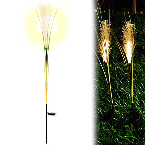 ulapithi Solarlampen Für Außen Garten Solar Garten Solarleuchten Garten Dekorativ Solarblumen Leuchten Von Dämmerung Bis Morgengrauen Für Terrasse, Garten, Hof, Rasen 42,9 Zoll Schilf Lampe von ulapithi