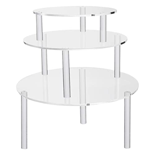 ulapithi Tortenständer Cupcake Ständer Cupcake Ständer, Kuchenständer Runde Acrylständer, Acryl Etagere 3er-Pack Transparent Cupcake Ständer Tortenständer Kuchenständer Für Hochzeits von ulapithi