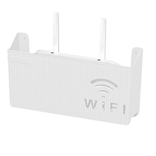 ulapithi WiFi-Aufbewahrungsbox Zur Wandmontage, WiFi-Aufbewahrungsbox Zur Wandmontage WLAN-Router-Regal Formaldehydfreie Aufbewahrungsbox, Kleine WLAN-Boxen Für Zu Hause Kein Stanzen 9,64X5,51X2,36" von ulapithi