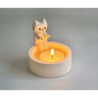 Kerzenhalter Süße Katze Home Decor | Am Feuer Kerzenhalterung Kerzen Dekoration Heim Deko Heimdekoration von umtatashop