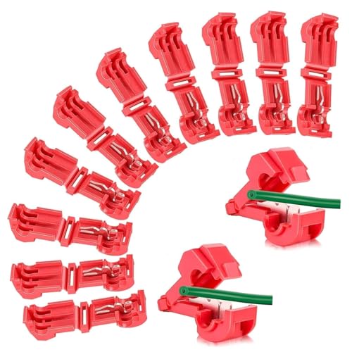 12 Stück Anschlussklemmen Für Mähroboter, Inklusive T-Abzweigverbinder Und Schnellverbinder Kompatibel, Mit Gardena Husqvarna Worx Bosch Rasenrobotern, Ideal Als Begrenzungskabel Verbinder 12 Stück Anschlussklemmen Für Mähroboter, Inklusive T-Abzweigverbinder Und Schnellverbinder Kompatibel, Mit Gardena Husqvarna Worx Bosch Rasenrobotern, Ideal Als Begrenzungskabel Verbinder von umyeoqoyo