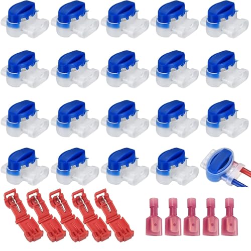 20 Stk Mähroboter Kabelverbinder Wasserdicht Verbinder Cable Connectors Anschlussklemmen Kabelklemmen 314 Kabel Verbinder für Mähroboter Garten Outdoor von umyeoqoyo
