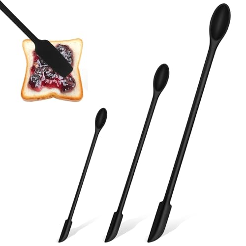 3-Teiliges Teigschaber Silikon Klein,Teigschaber Klein,Mini-Silikonspatel,Spatel Kosmetik,HitzebestäNdig Doppelkopf-Schaber zum Abschaben Saucen Kochen Backen Rühren 3-Teiliges Teigschaber Silikon Klein,Teigschaber Klein,Mini-Silikonspatel,Spatel Kosmetik,HitzebestäNdig Doppelkopf-Schaber zum Abschaben Saucen Kochen Backen Rühren von umyeoqoyo