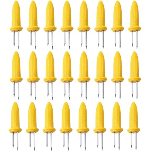 Maiskolben Spieße 24 Stück, Edelstahl Maiskolben Halter, Mais Halter, Maiskolben Spieße Grillzubehör für Zuhause Kochen Mais Hot Dogs Obst Barbecue Maiskolben Spieße 24 Stück, Edelstahl Maiskolben Halter, Mais Halter, Maiskolben Spieße Grillzubehör für Zuhause Kochen Mais Hot Dogs Obst Barbecue von umyeoqoyo