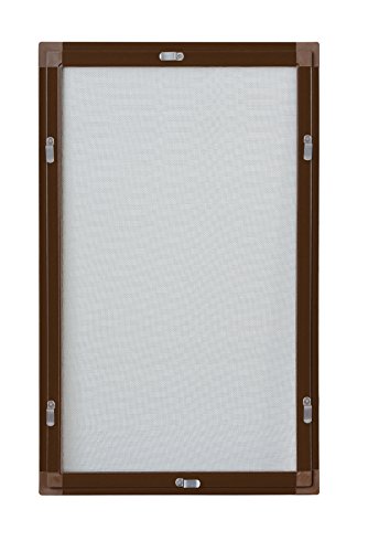 FLIEGENGITTER MOSKITONETZ ALU RAHMEN MÜCKENGITTER BRAUN 110x130 cm INSEKTENSCHUTZ von unbekannt