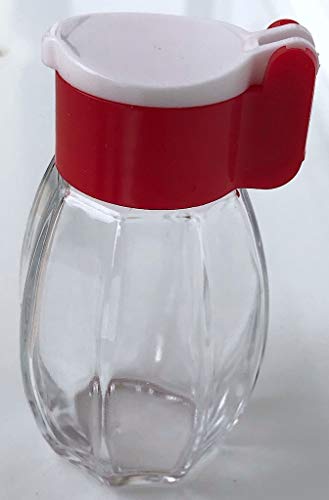 Salzstreuer Glas mit Klappe, Pfefferstreuer, Streuer farbig sortiert von Unbekannt