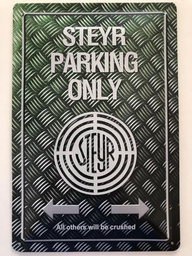 Tin Sign Blechschild 20x30 cm STEYR parking only Traktor LKW Werkstatt Sammler Metall Schild SM0650 von unbekannt