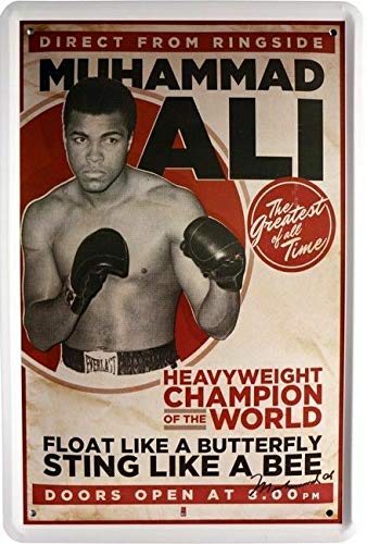 unbekannt Blechschild 20x30 cm Muhammad Ali US Boxer Legende Metall Schild CC0884 unbekannt Blechschild 20x30 cm Muhammad Ali US Boxer Legende Metall Schild CC0884 von unbekannt