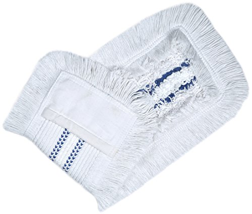 unbekannt Wischmop aus 100% Baumwolle Wischmopp 80 cm Parkett Baumwollmopp - Wischbezug zur Echtholz trocken und nass Bodenpflege - Bodenwischer für Dielen Parkett Laminat & Fliesen (Mit Mikrofaser) von unbekannt