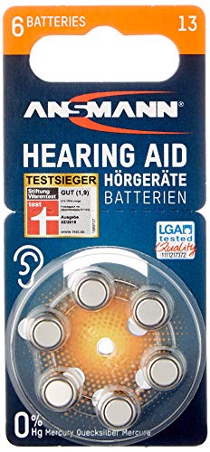 Ansmann Hearing Aid Batteries, 6er-Pack von unbekkant