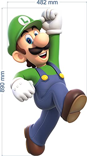 BOARA Wandaufkleber, Wandbilder Luigi, Wandtattoo Super Mario Pattern 980mmX 482mm von unbrending