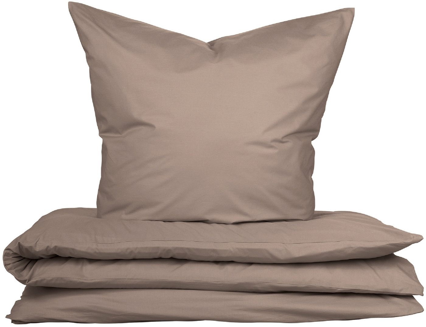 uncover by SCHIESSER Bettwäsche Soho aus weicher Baumwolle in gedeckten Uni-Farben, Renforcé, 2 teilig, Made in Green von uncover by SCHIESSER
