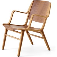 &Tradition - AX Lounge Chair mit Armlehnen HM11, Walnuss / Eiche lackiert von &Tradition