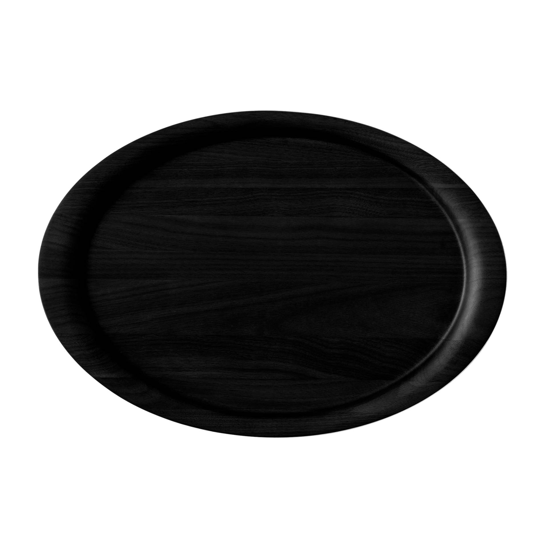&Tradition - Collect SC64 Tablett - eiche massiv schwarz/handpoliert/lackiert/LxBxH 40x28x2cm von &Tradition