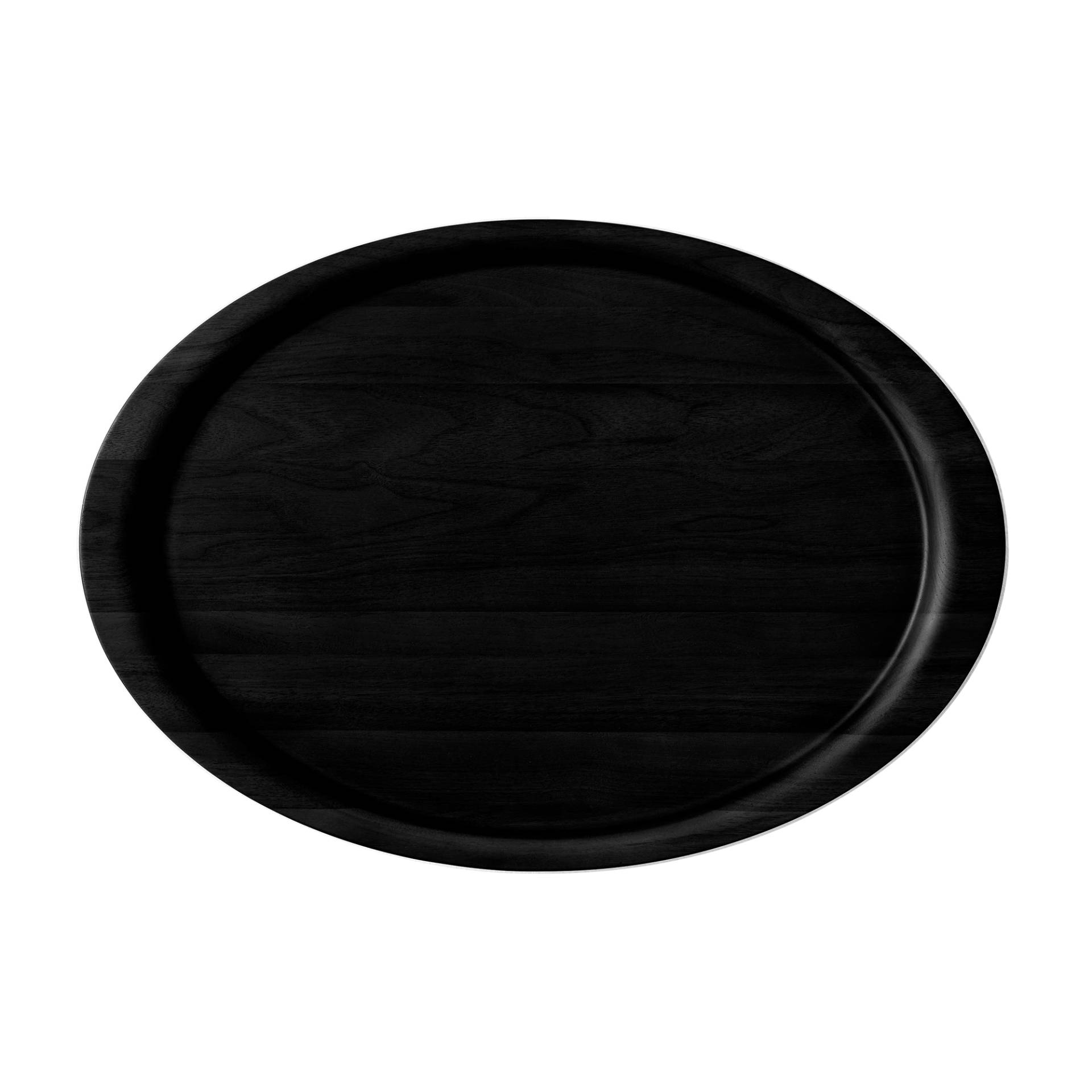 &Tradition - Collect SC65 Tablett - Eiche massiv schwarz/handpoliert/lackiert/LxBxH 54x38x2,3cm von &Tradition