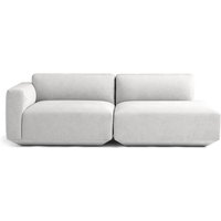 &Tradition - Develius 2-Sitzer Sofa, Konfiguration G, hellgrau (Kvadrat Maple 112) von &Tradition