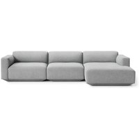 &Tradition - Develius Eck-Sofa, Konfiguration F, grau (Hallingdal 130) von &Tradition