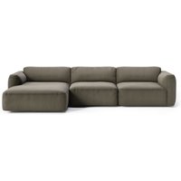 &Tradition - Develius Mellow Eck-Sofa, Konfiguration E, warm grey (Barnum 08) von &Tradition