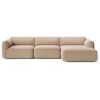 &Tradition - Develius Mellow Eck-Sofa, Konfiguration F, beige (Karakorum 003) von &Tradition