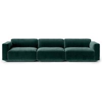 &Tradition - Develius Sofa, Konfiguration D, dunkelgrün (Velvet 1 forest) von &Tradition