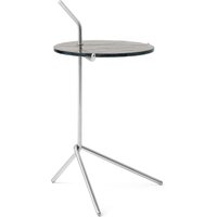 &Tradition - Halten Side Table SH9, Rauchglas / Edelstahl poliert von &Tradition