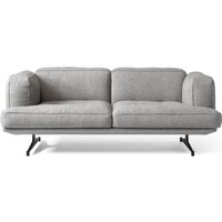 &Tradition - Inland Sofa AV22, 2-Sitzer, Gestell schwarz / grau (Hallingdal 130) von &Tradition