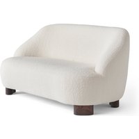 &Tradition - Margas LC3 2-Sitzer Sofa, Walnuss / elfenbein (Karakorum 001) von &Tradition